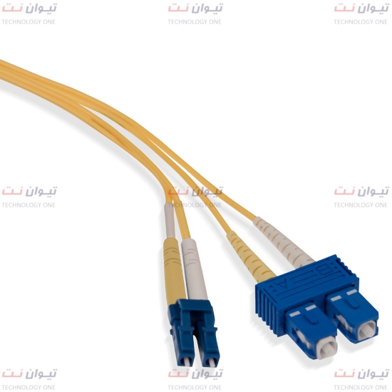 پچ کورد فیبر نوری برندرکس SC-LC داپلکس سینگل مود یا brand-rex SC-LC Duplex single mode patch cord-HOPSC008xxxLC203	