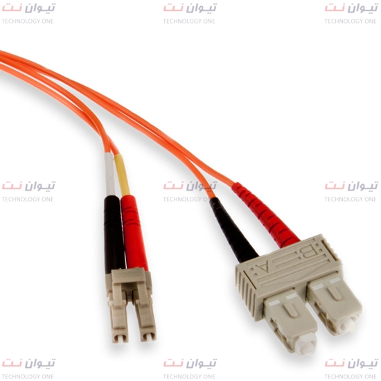 پچ کورد فیبر نوری برندرکس SC-LC داپلکس مالتی مود یا brand-rex SC-LC Duplex Multi mode OM1 patch cord-HOPSC062xxxLC293